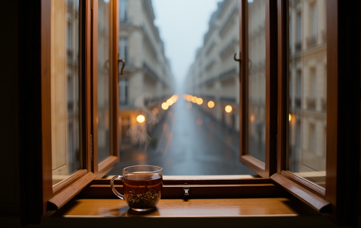 Fenêtre au crépuscule
